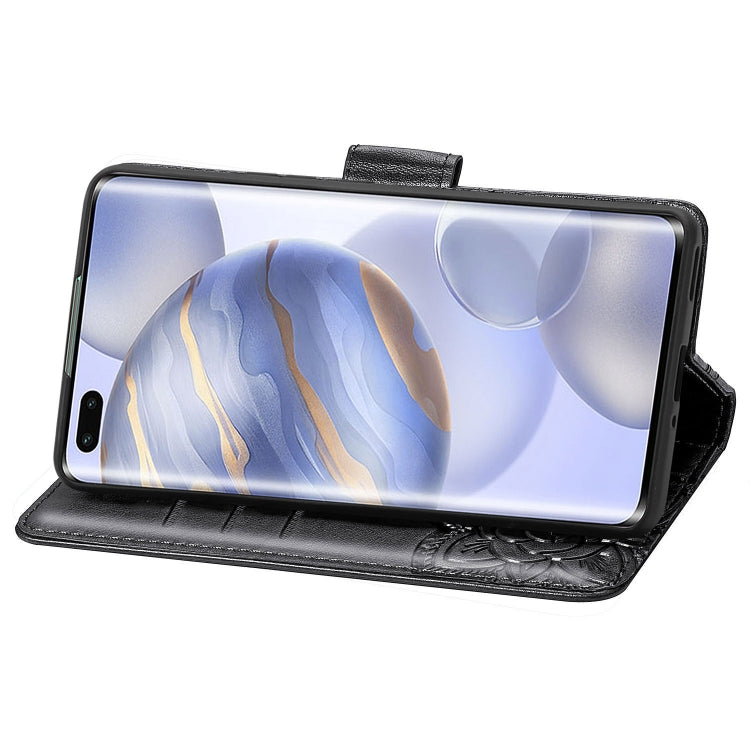 For Huawei Honor 30 Pro Butterfly Love Flower Embossed Horizontal Flip Leather Case with Bracket / Card Slot / Wallet / Lanyard