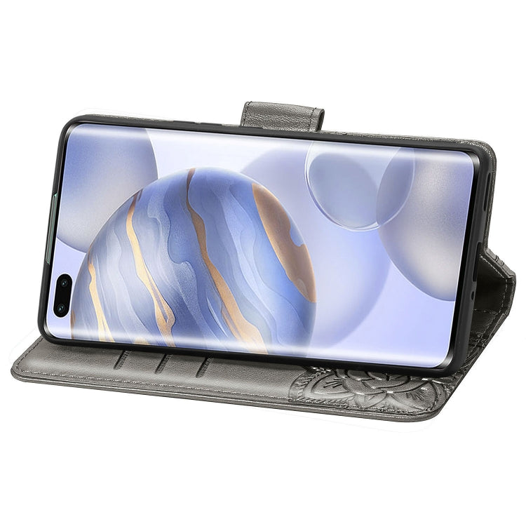 For Huawei Honor 30 Pro Butterfly Love Flower Embossed Horizontal Flip Leather Case with Bracket / Card Slot / Wallet / Lanyard