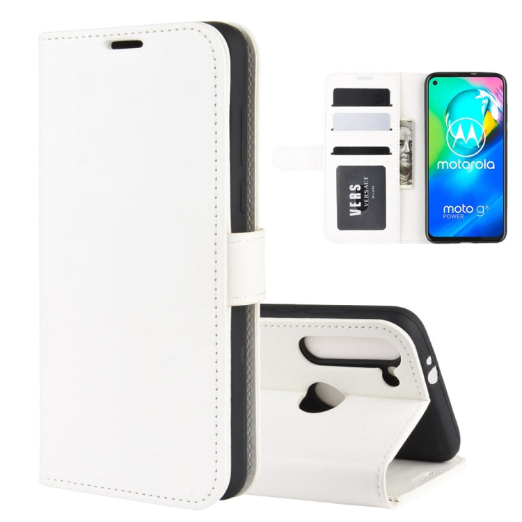 For Motorola Moto G8 Power R64 Texture Single Horizontal Flip Protective Case with Holder & Card Slots & Wallet& Photo Frame