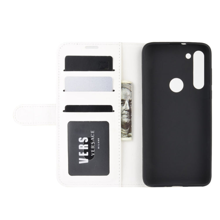 For Motorola Moto G8 Power R64 Texture Single Horizontal Flip Protective Case with Holder & Card Slots & Wallet& Photo Frame