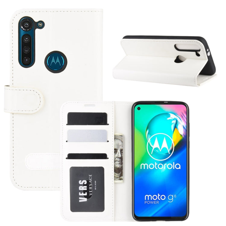For Motorola Moto G8 Power R64 Texture Single Horizontal Flip Protective Case with Holder & Card Slots & Wallet& Photo Frame