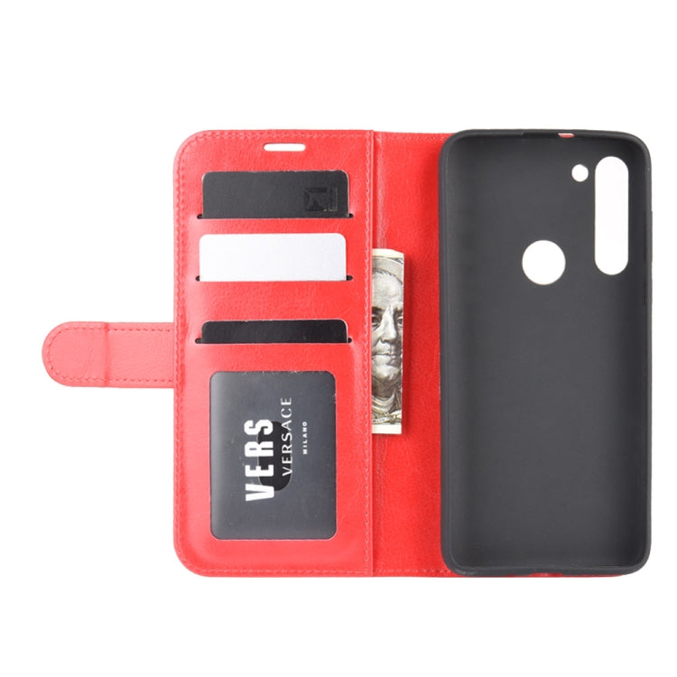 For Motorola Moto G8 Power R64 Texture Single Horizontal Flip Protective Case with Holder & Card Slots & Wallet& Photo Frame