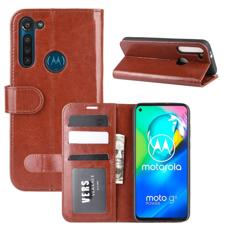 For Motorola Moto G8 Power R64 Texture Single Horizontal Flip Protective Case with Holder & Card Slots & Wallet& Photo Frame