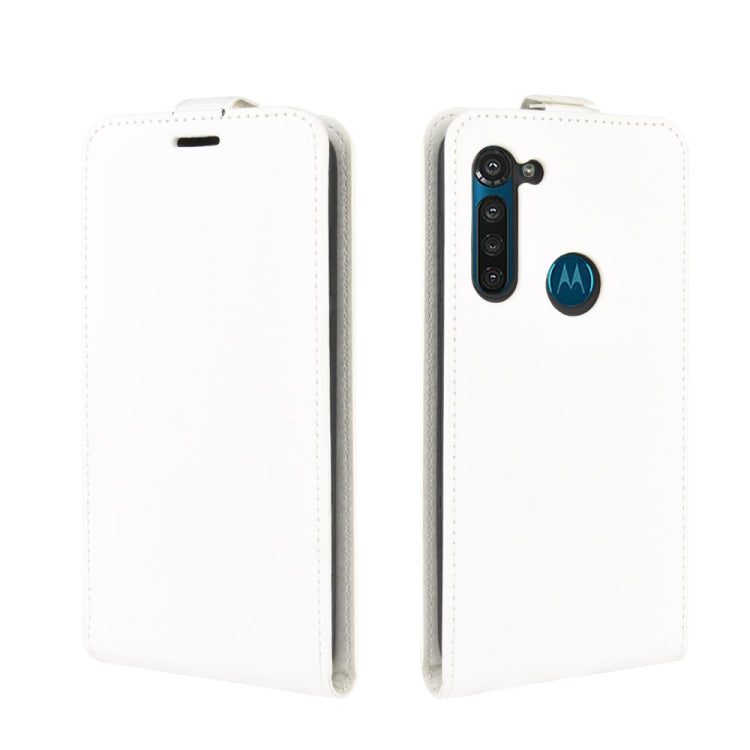 For Motorola Moto G8 Power R64 Texture Single Vertical Flip Leather Protective Case with Card Slots & Photo Frame