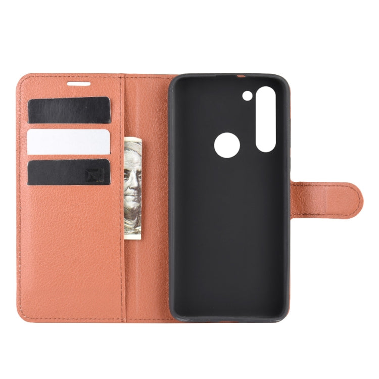 For Motorola Moto G8 Power Litchi Texture Horizontal Flip Protective Case with Holder & Card Slots & Wallet