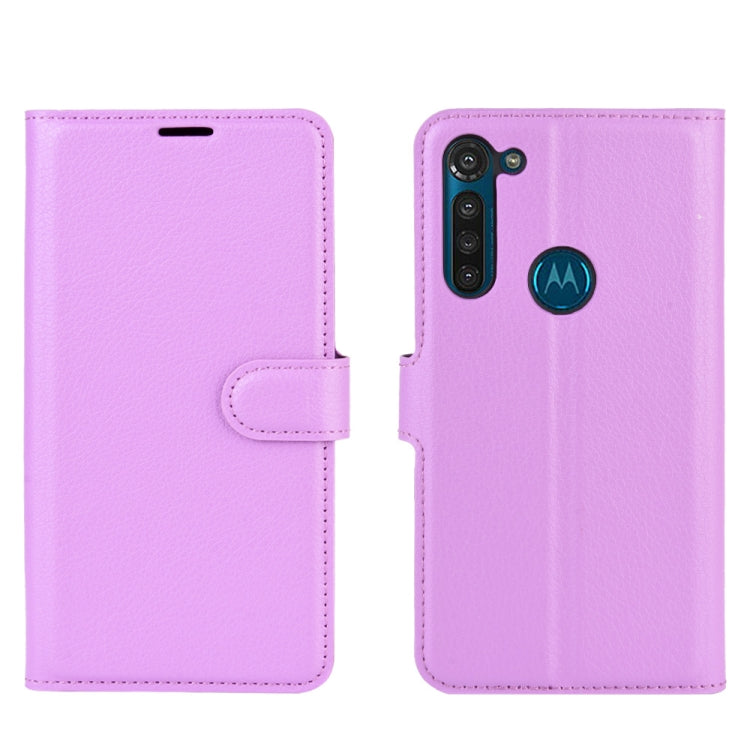 For Motorola Moto G8 Power Litchi Texture Horizontal Flip Protective Case with Holder & Card Slots & Wallet
