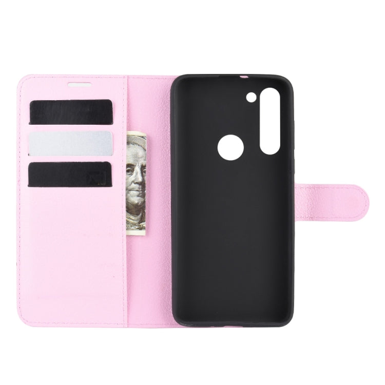 For Motorola Moto G8 Power Litchi Texture Horizontal Flip Protective Case with Holder & Card Slots & Wallet