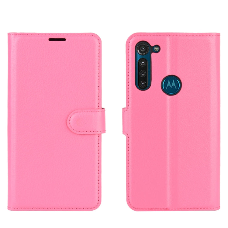 For Motorola Moto G8 Power Litchi Texture Horizontal Flip Protective Case with Holder & Card Slots & Wallet