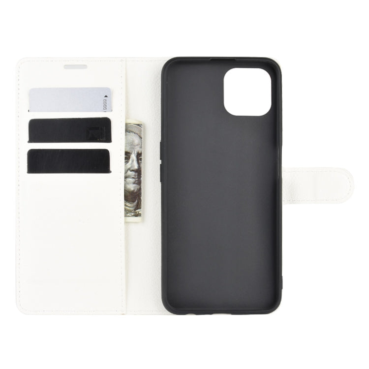 For Oppo A92s Litchi Texture Horizontal Flip Protective Case with Holder & Card Slots & Wallet
