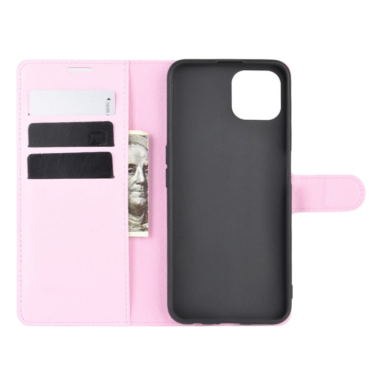For Oppo A92s Litchi Texture Horizontal Flip Protective Case with Holder & Card Slots & Wallet