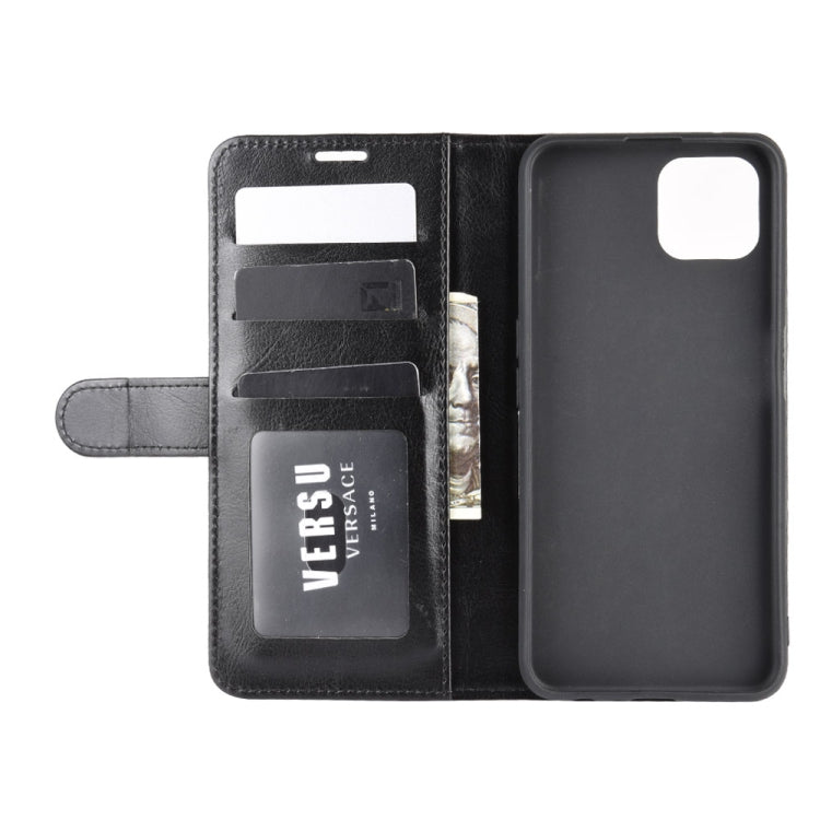 For Oppo A92s R64 Texture Single Horizontal Flip Protective Case with Holder & Card Slots & Wallet& Photo Frame