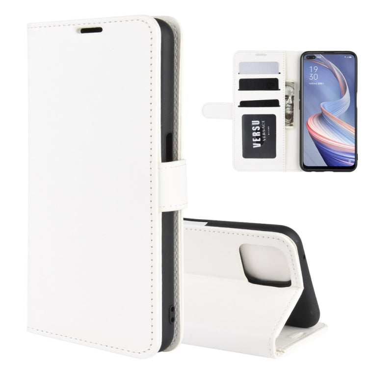 For Oppo A92s R64 Texture Single Horizontal Flip Protective Case with Holder & Card Slots & Wallet& Photo Frame