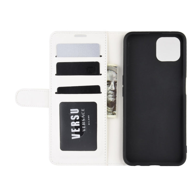 For Oppo A92s R64 Texture Single Horizontal Flip Protective Case with Holder & Card Slots & Wallet& Photo Frame