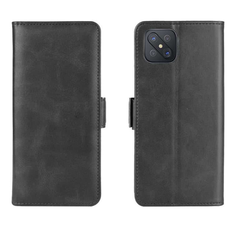 For Oppo A92s Dual-side Magnetic Buckle Horizontal Flip Leather Case with Holder & Card Slots & Wallet