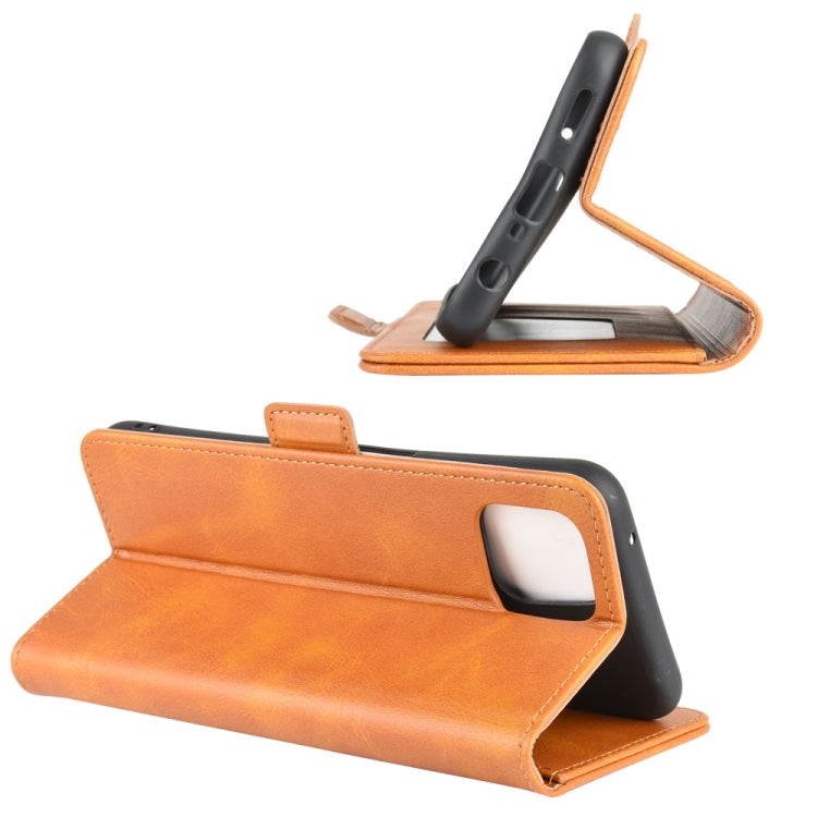 For Oppo A92s Dual-side Magnetic Buckle Horizontal Flip Leather Case with Holder & Card Slots & Wallet