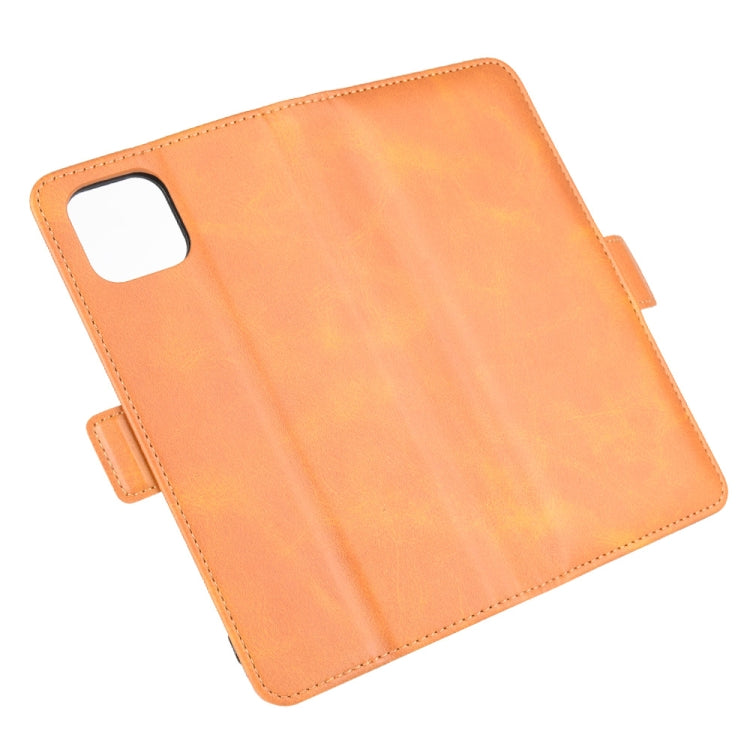 For Oppo A92s Dual-side Magnetic Buckle Horizontal Flip Leather Case with Holder & Card Slots & Wallet