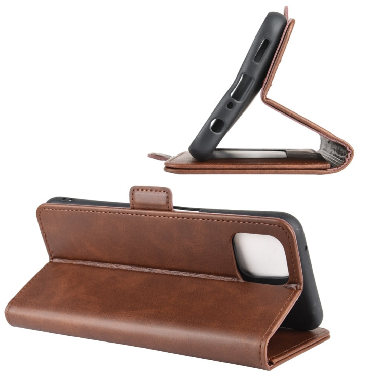 For Oppo A92s Dual-side Magnetic Buckle Horizontal Flip Leather Case with Holder & Card Slots & Wallet