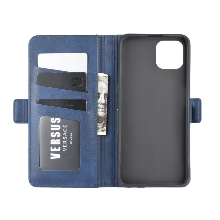 For Oppo A92s Dual-side Magnetic Buckle Horizontal Flip Leather Case with Holder & Card Slots & Wallet