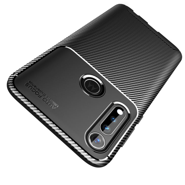 For Motorola Moto G Power Carbon Fiber Texture Shockproof TPU Case