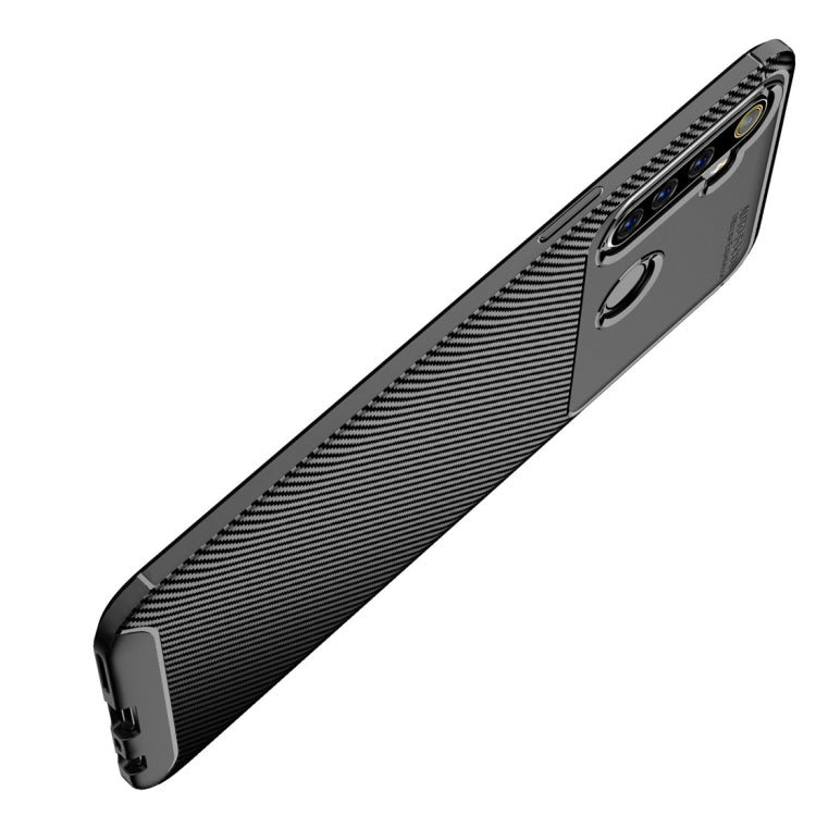 For OPPO Realme 6i Carbon Fiber Texture Shockproof TPU Case(Black)