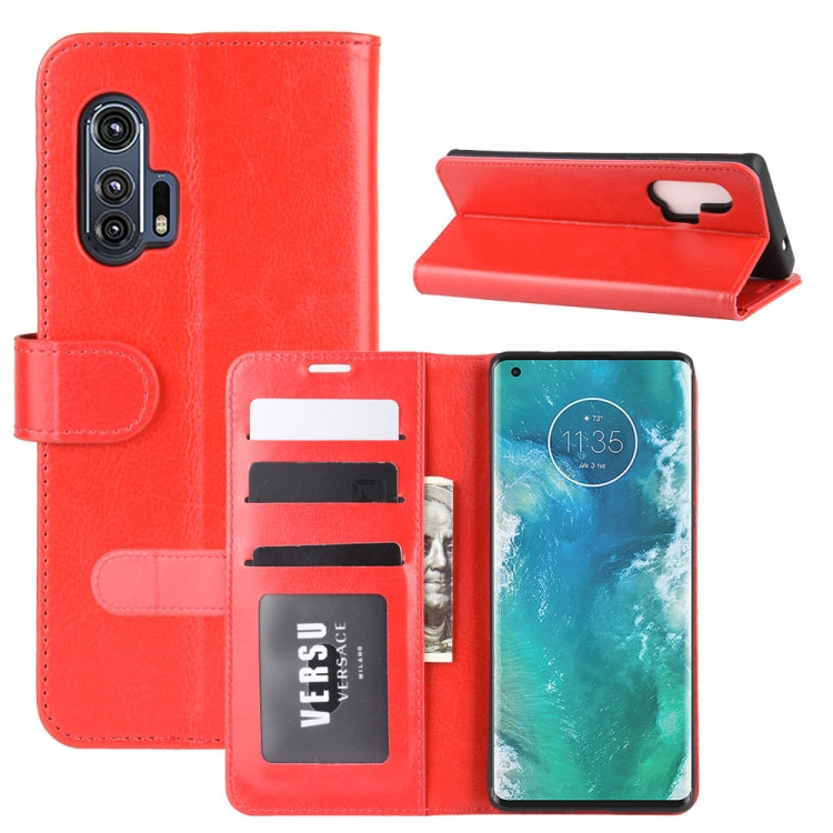 For Motorola Edge+ R64 Texture Single Horizontal Flip Protective Case with Holder & Card Slots & Wallet& Photo Frame