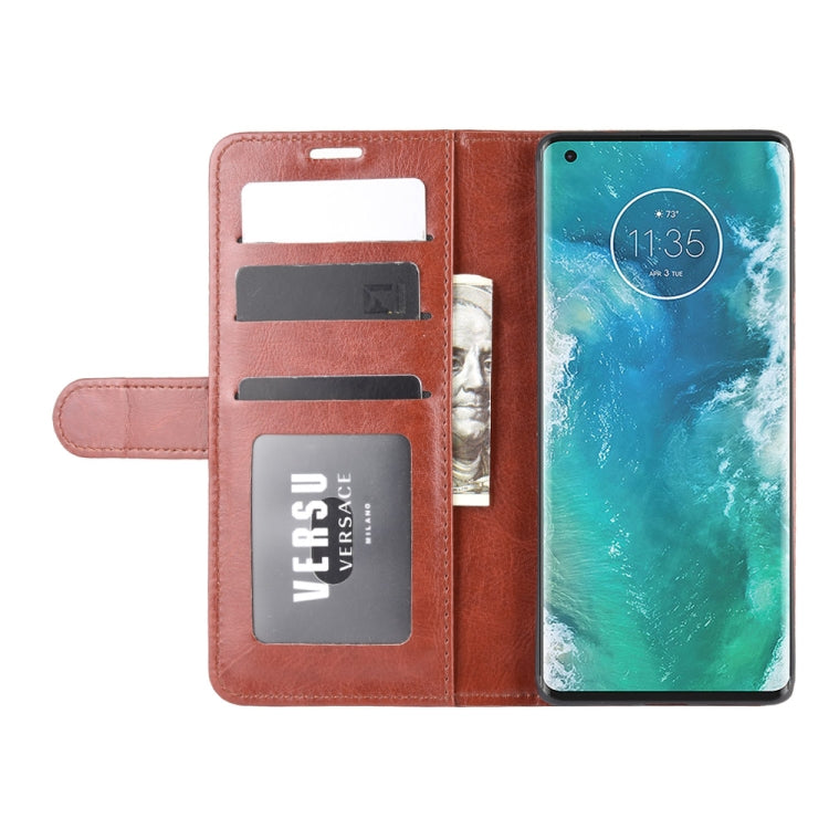 For Motorola Edge+ R64 Texture Single Horizontal Flip Protective Case with Holder & Card Slots & Wallet& Photo Frame