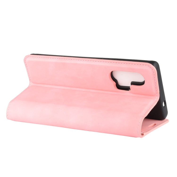 For Motorola Edge+ Retro-skin Business Magnetic Suction Leather Case with Holder & Card Slots & Wallet