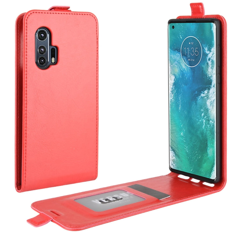 For Motorola Edge+ R64 Texture Single Vertical Flip Leather Protective Case with Card Slots & Photo Frame