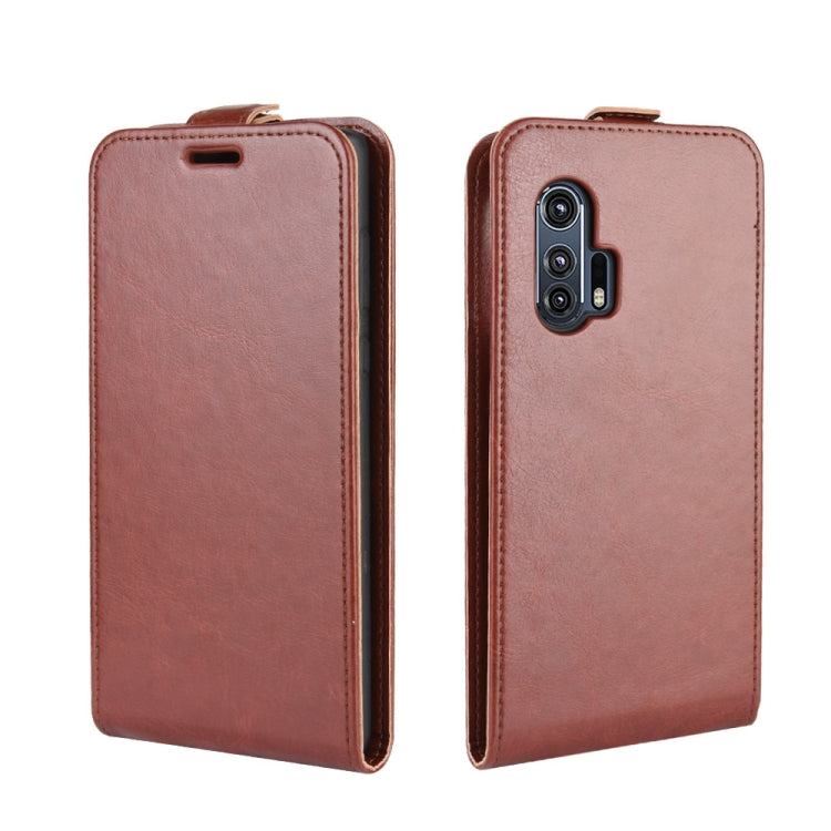 For Motorola Edge+ R64 Texture Single Vertical Flip Leather Protective Case with Card Slots & Photo Frame