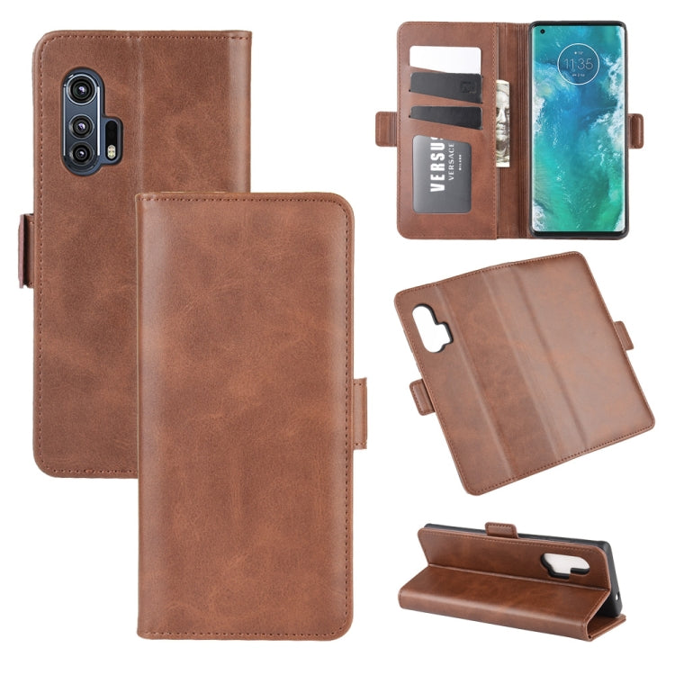 For Motorola Edge+ Dual-side Magnetic Buckle Horizontal Flip Leather Case with Holder & Card Slots & Wallet