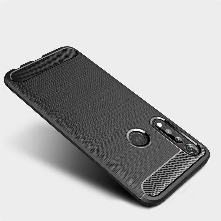 For Motorola Moto G Power Brushed Texture Carbon Fiber TPU Case