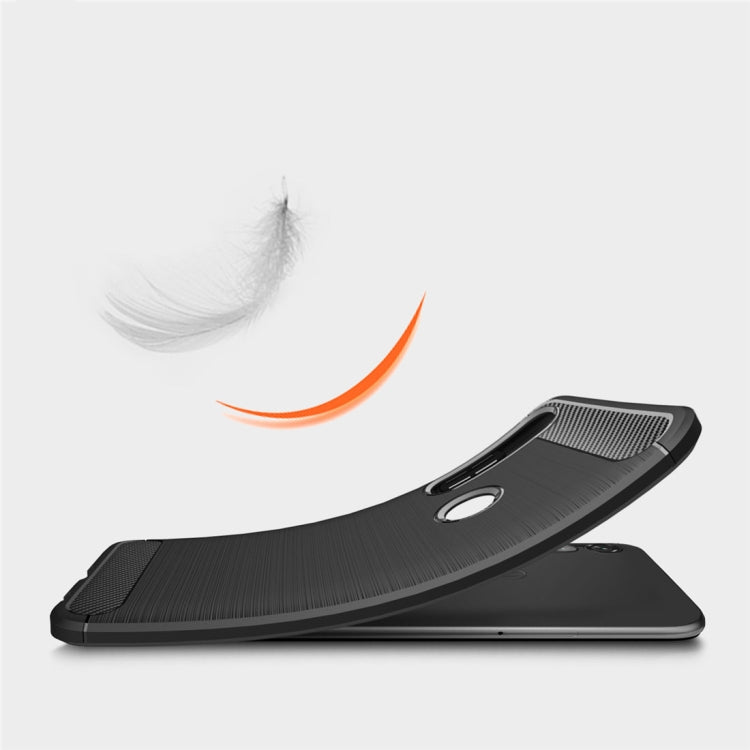 For Motorola Moto G Power Brushed Texture Carbon Fiber TPU Case