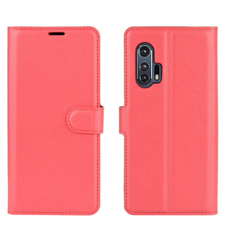 For Motorola Edge+ Litchi Texture Horizontal Flip Protective Case with Holder & Card Slots & Wallet