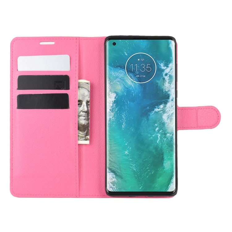 For Motorola Edge+ Litchi Texture Horizontal Flip Protective Case with Holder & Card Slots & Wallet