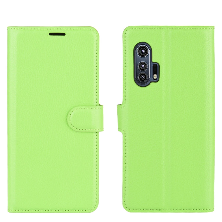 For Motorola Edge+ Litchi Texture Horizontal Flip Protective Case with Holder & Card Slots & Wallet