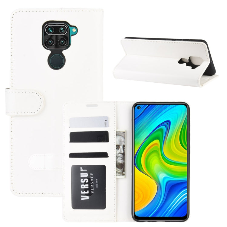 For Xiaomi Redmi Note 9/10X 4G R64 Texture Single Horizontal Flip Protective Case with Holder & Card Slots & Wallet& Photo Frame