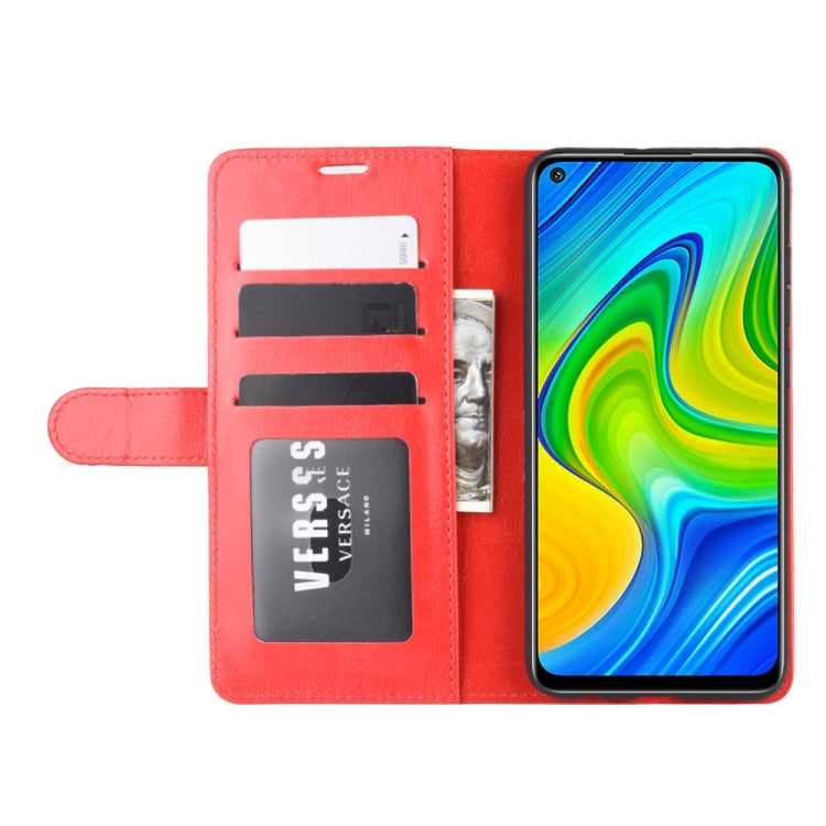 For Xiaomi Redmi Note 9/10X 4G R64 Texture Single Horizontal Flip Protective Case with Holder & Card Slots & Wallet& Photo Frame