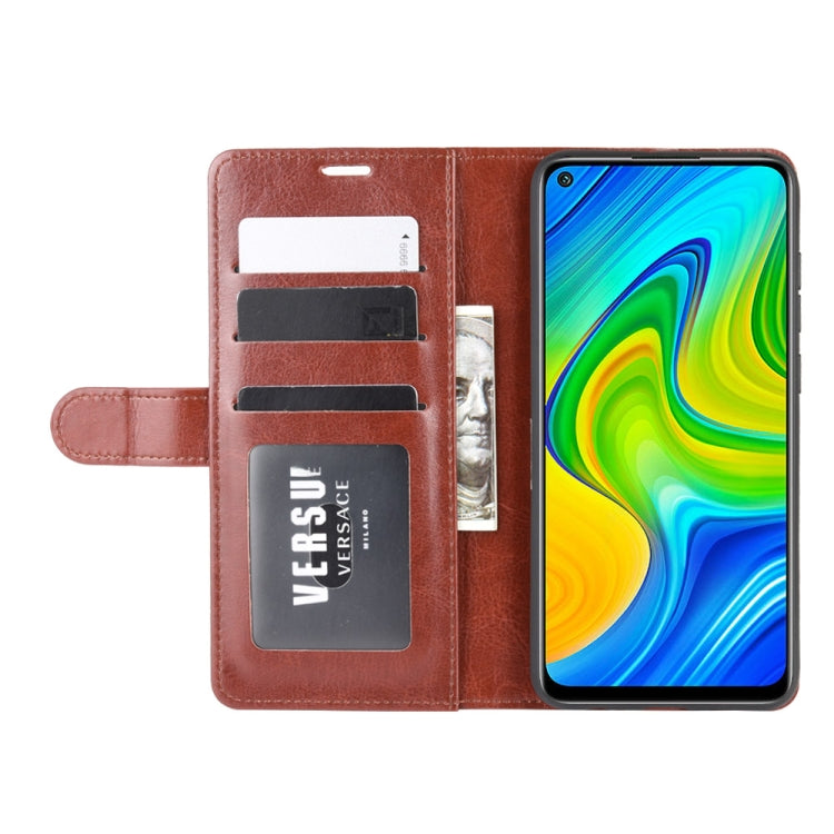 For Xiaomi Redmi Note 9/10X 4G R64 Texture Single Horizontal Flip Protective Case with Holder & Card Slots & Wallet& Photo Frame