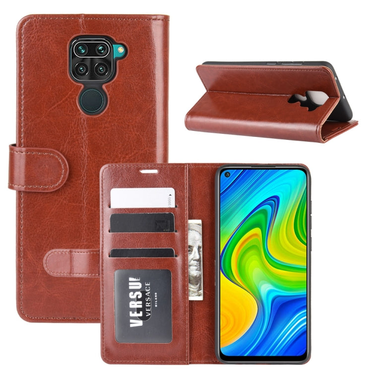 For Xiaomi Redmi Note 9/10X 4G R64 Texture Single Horizontal Flip Protective Case with Holder & Card Slots & Wallet& Photo Frame