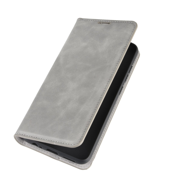 For Xiaomi Redmi Note 9/10X 4G Retro-skin Business Magnetic Suction Leather Case with Holder & Card Slots & Wallet