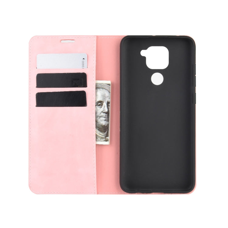 For Xiaomi Redmi Note 9/10X 4G Retro-skin Business Magnetic Suction Leather Case with Holder & Card Slots & Wallet