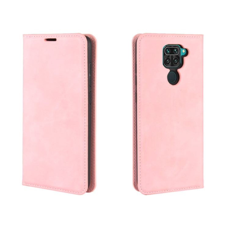 For Xiaomi Redmi Note 9/10X 4G Retro-skin Business Magnetic Suction Leather Case with Holder & Card Slots & Wallet