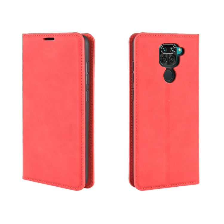 For Xiaomi Redmi Note 9/10X 4G Retro-skin Business Magnetic Suction Leather Case with Holder & Card Slots & Wallet