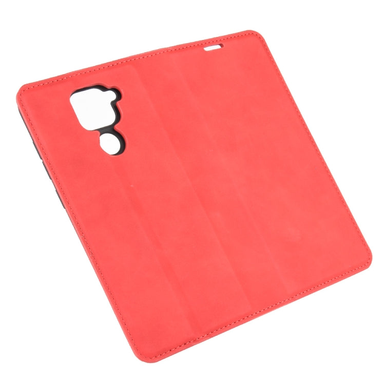 For Xiaomi Redmi Note 9/10X 4G Retro-skin Business Magnetic Suction Leather Case with Holder & Card Slots & Wallet