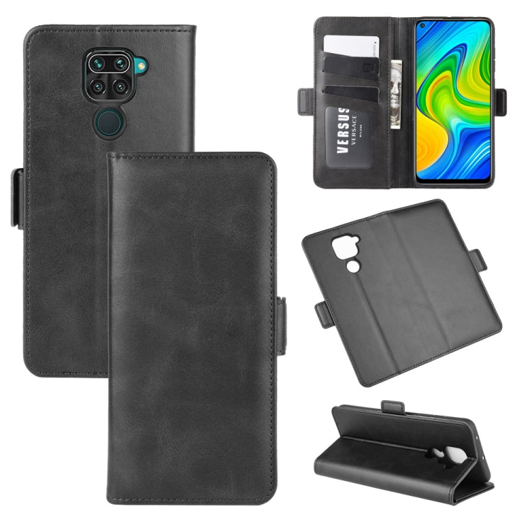 For Xiaomi Redmi Note 9/10X 4G Dual-side Magnetic Buckle Horizontal Flip Leather Case with Holder & Card Slots & Wallet