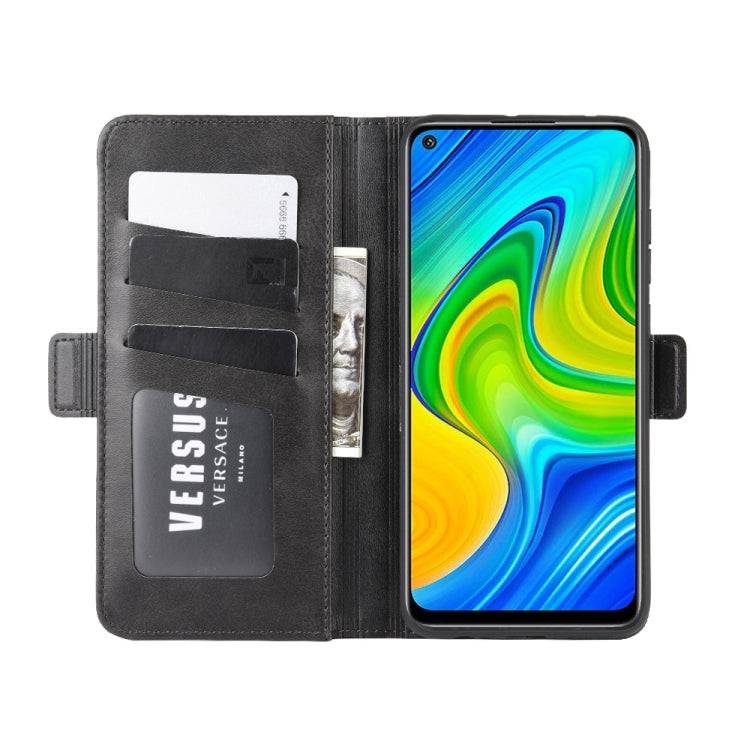 For Xiaomi Redmi Note 9/10X 4G Dual-side Magnetic Buckle Horizontal Flip Leather Case with Holder & Card Slots & Wallet