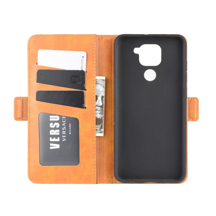 For Xiaomi Redmi Note 9/10X 4G Dual-side Magnetic Buckle Horizontal Flip Leather Case with Holder & Card Slots & Wallet