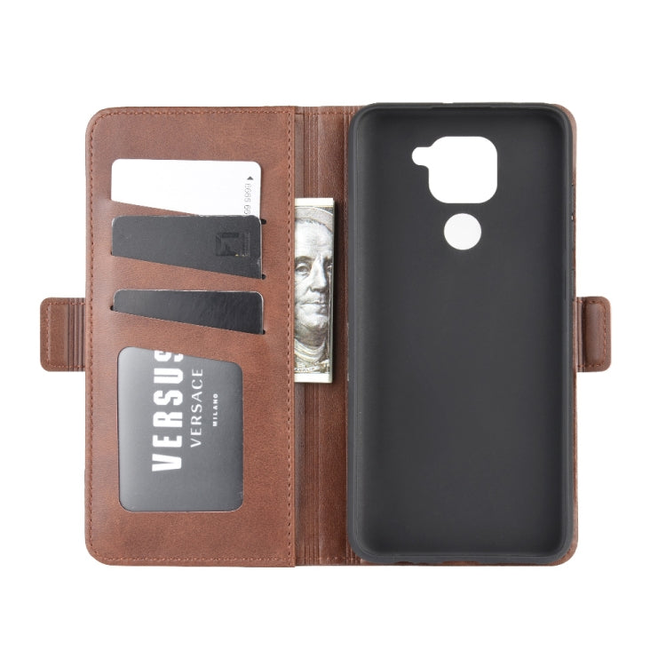 For Xiaomi Redmi Note 9/10X 4G Dual-side Magnetic Buckle Horizontal Flip Leather Case with Holder & Card Slots & Wallet