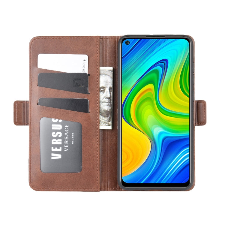 For Xiaomi Redmi Note 9/10X 4G Dual-side Magnetic Buckle Horizontal Flip Leather Case with Holder & Card Slots & Wallet