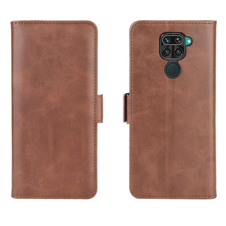 For Xiaomi Redmi Note 9/10X 4G Dual-side Magnetic Buckle Horizontal Flip Leather Case with Holder & Card Slots & Wallet